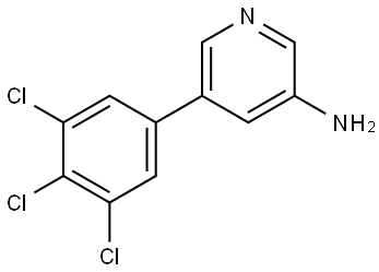 5-(3,4,5-Trichlorophenyl)-3-pyridinamine Structure