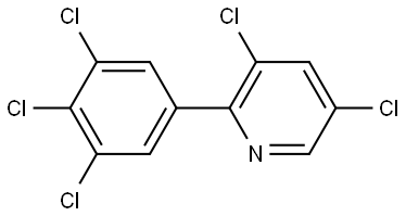 3,5-Dichloro-2-(3,4,5-trichlorophenyl)pyridine Structure