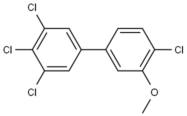 3,4,4',5-Tetrachloro-3'-methoxy-1,1'-biphenyl Structure