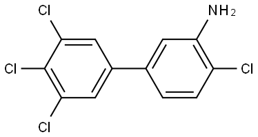 3',4,4',5'-Tetrachloro[1,1'-biphenyl]-3-amine Structure