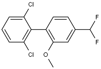 2',6'-Dichloro-4-(difluoromethyl)-2-methoxy-1,1'-biphenyl Structure