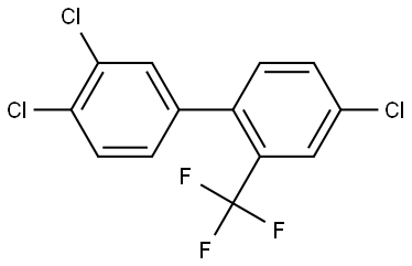 3',4,4'-Trichloro-2-(trifluoromethyl)-1,1'-biphenyl Structure