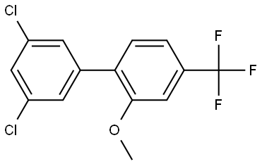 3',5'-Dichloro-2-methoxy-4-(trifluoromethyl)-1,1'-biphenyl Structure