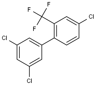 3',4,5'-Trichloro-2-(trifluoromethyl)-1,1'-biphenyl Structure