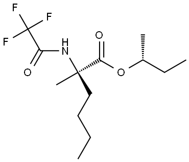 (R)-(R)-sec-butyl 2-methyl-2-(2,2,2-trifluoroacetamido)hexanoate Structure
