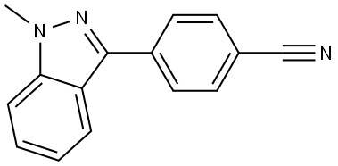 4-(1-methyl-1H-indazol-3-yl)benzonitrile Structure