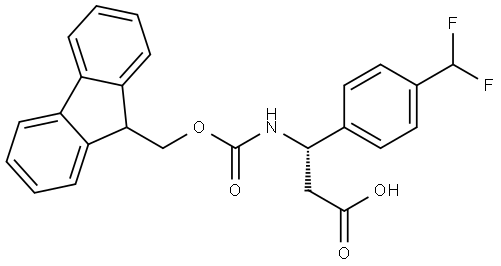 Fmoc-L-beta-phe(4-CF2H)-OH Structure