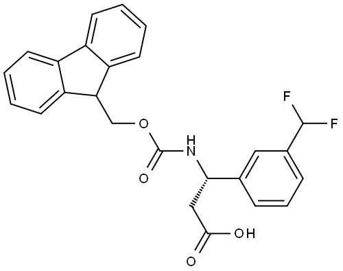 Fmoc-L-beta-phe(3-CF2H)-OH Structure