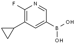 Boronic acid, B-(5-cyclopropyl-6-fluoro-3-pyridinyl)- Structure