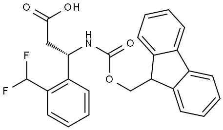 Fmoc-L-beta-phe(2-CF2H)-OH Structure