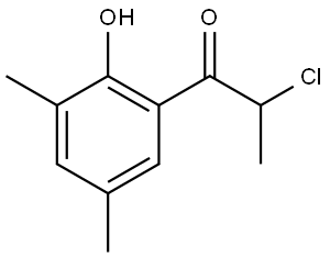 2-Chloro-1-(2-hydroxy-3,5-dimethylphenyl)-1-propanone Structure