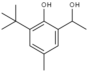 3-(1,1-Dimethylethyl)-2-hydroxy-α,5-dimethylbenzenemethanol Structure