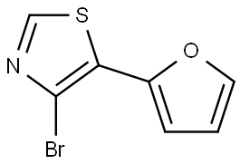 4-Bromo-5-(2-furyl)thiazole Structure