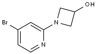 1-(4-bromopyridin-2-yl)azetidin-3-ol Structure