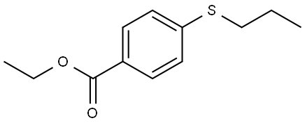 Ethyl 4-(propylthio)benzoate Structure