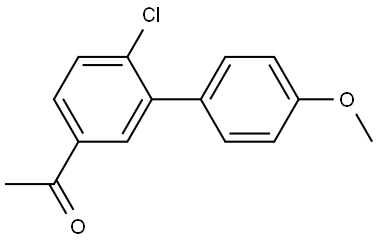 1-(6-Chloro-4'-methoxy[1,1'-biphenyl]-3-yl)ethanone Structure