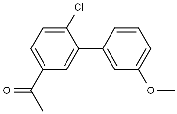 1-(6-Chloro-3'-methoxy[1,1'-biphenyl]-3-yl)ethanone Structure