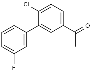 1-(6-Chloro-3'-fluoro[1,1'-biphenyl]-3-yl)ethanone Structure