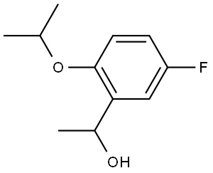 1-(5-fluoro-2-isopropoxyphenyl)ethan-1-ol Structure