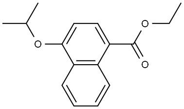 Ethyl 4-(1-methylethoxy)-1-naphthalenecarboxylate Structure