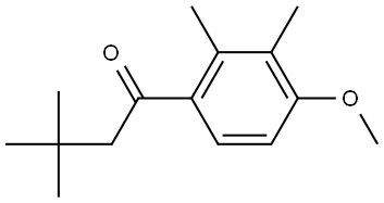 1-(4-Methoxy-2,3-dimethylphenyl)-3,3-dimethyl-1-butanone Structure