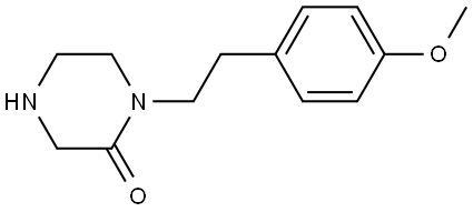 2-Piperazinone, 1-[2-(4-methoxyphenyl)ethyl]- Structure