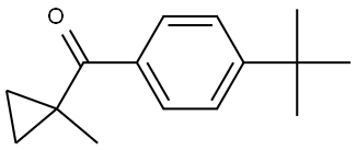 4-(1,1-Dimethylethyl)phenyl](1-methylcyclopropyl)methanone Structure