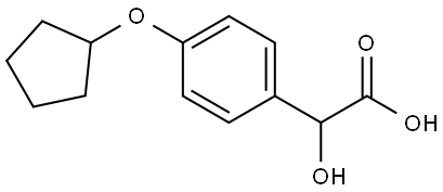 4-(Cyclopentyloxy)-α-hydroxybenzeneacetic acid Structure