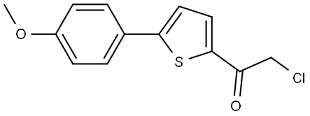 2-Chloro-1-[5-(4-methoxyphenyl)-2-thienyl]ethanone Structure