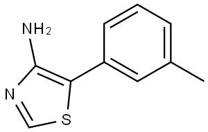 4-Amino-5-(3-tolyl)thiazole Structure