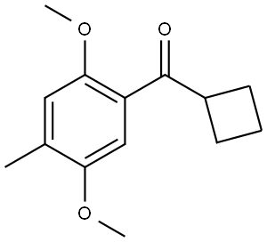 Cyclobutyl(2,5-dimethoxy-4-methylphenyl)methanone Structure