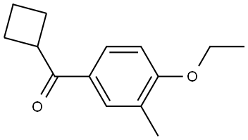 Cyclobutyl(4-ethoxy-3-methylphenyl)methanone Structure