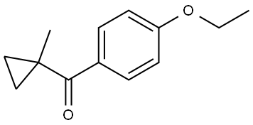 (4-Ethoxyphenyl)(1-methylcyclopropyl)methanone Structure