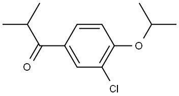 1-(3-chloro-4-isopropoxyphenyl)-2-methylpropan-1-one Structure