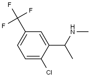 (1-[2-CHLORO-5-(TRIFLUOROMETHYL)PHENYL]ETHYL)(METHYL)AMINE Structure