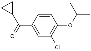 (3-chloro-4-isopropoxyphenyl)(cyclopropyl)methanone Structure