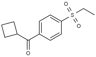 Cyclobutyl[4-(ethylsulfonyl)phenyl]methanone Structure