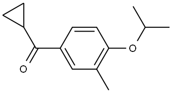 Cyclopropyl[3-methyl-4-(1-methylethoxy)phenyl]methanone Structure