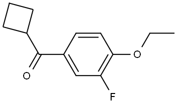 Cyclobutyl(4-ethoxy-3-fluorophenyl)methanone Structure