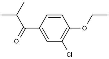 1-(3-chloro-4-ethoxyphenyl)-2-methylpropan-1-one Structure