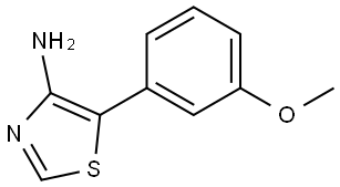 4-Amino-5-(3-methoxyphenyl)thiazole Structure