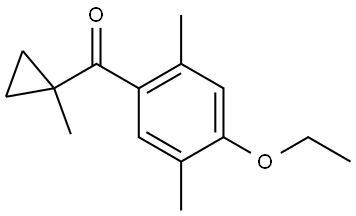 (4-Ethoxy-2,5-dimethylphenyl)(1-methylcyclopropyl)methanone Structure