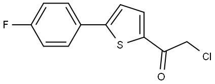 2-Chloro-1-[5-(4-fluorophenyl)-2-thienyl]ethanone Structure