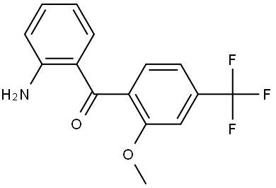 Methanone, (2-aminophenyl)[2-methoxy-4-(trifluoromethyl)phenyl]- Structure