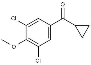 cyclopropyl(3,5-dichloro-4-methoxyphenyl)methanone Structure