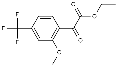 Ethyl 2-methoxy-α-oxo-4-(trifluoromethyl)benzeneacetate Structure