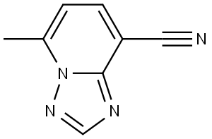 [1,2,4]Triazolo[1,5-a]pyridine-8-carbonitrile, 5-methyl- 구조식 이미지