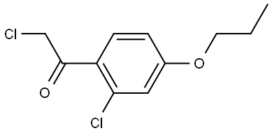 2-Chloro-1-(2-chloro-4-propoxyphenyl)ethanone Structure