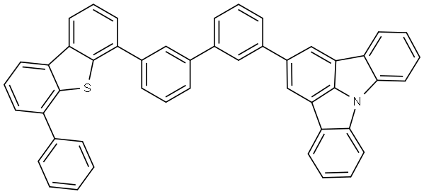 Indolo[3,2,1-jk]carbazole, 2-[3′-(6-phenyl-4-dibenzothienyl)[1,1′-biphenyl]-3-yl]- Structure