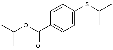 1-Methylethyl 4-[(1-methylethyl)thio]benzoate Structure